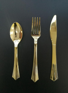 Вилка золотая 17,5 см "Complement Shine", 6 шт*48уп/288шт кор/47119.01