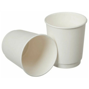 Стакан бумаж. 350мл  2-х сл. "Белый" для гор/нап. (500шт/кор, уп 25шт) ЛигаПак d=90мм