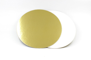 Подложка картон. 3,0  мм золото/белый жемчуг D-480 mm /10 шт