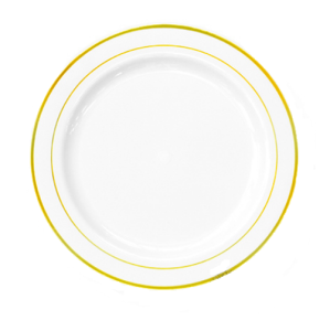 Тарелка D=230мм PLMA Винтаж с каемочкой /10шт*20уп/  (200шт/кор) ТКА230/ПОС46413