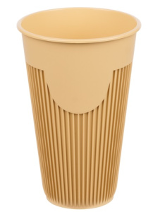 Стакан 450 мл ПП для горячих напитков КОРИЧ 90мм /8шт*20уп/160шт*кор/ВЗЛП/1035Кор