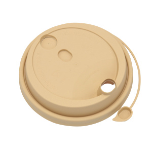 Крышка для Стакана ГОР. d=80 мм с закрыв носиком крафт матовая (ВЗЛП) (50/1000 шт/кор)/ 3002М/крф