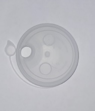 Крышка для Стакана ГОР. d=80 мм с закрыв носиком прозрачная Матовая (50/1000 шт/кор) Смарт