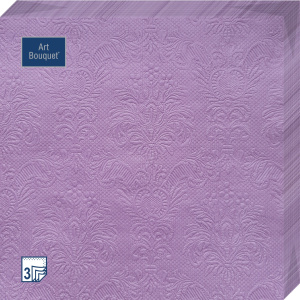 Салфетка 3-сл. 33*33  16л Bouquet   Барокко  лиловый палевый/12уп*кор/57233