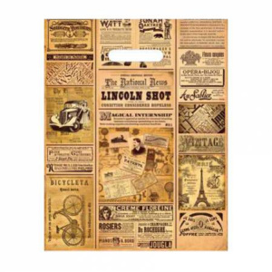 Пакет с выруб. руч. 30х40 (35) (Интерпак) Газета /1000