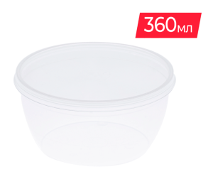 Банка  360 мл D=110 mm H=56 мм суповая БЕЗ КРЫШКИ /495шт*кор/УниПак крышка 4022