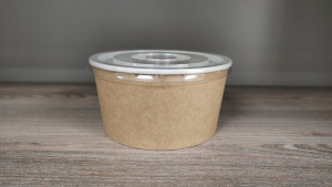 Крышка для миски OSQ Round Bowl flat lid (700мл) плоск d=116 (35шт./уп.*525 шт./кор.) дно 39263,8195