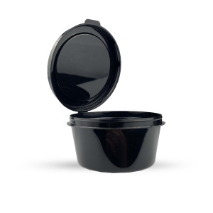 Контейнер для соуса 30 мл D-50мм ЧЕРНЫЙ с верхним закрытием (2100 шт*кор) Тersis
