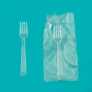 Вилка одноразовая "Кристалл" Трапеза ЧЕРНАЯ /фас-1/  (500 наб/кор)  без ШК