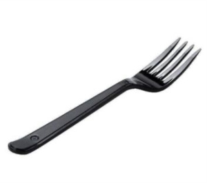 Вилка черная 18 см "Премиум ВЗЛП" ПС /50шт*50уп/(2500шт/кор)/4009Ч