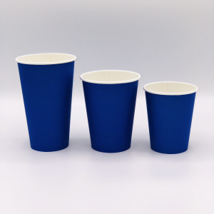 Стакан бумаж. 250мл Синий для гор/нап. (50*20/1000шт/кор) ЛигаПак d=79мм  