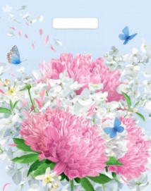 Пакет с выруб. руч. 31х40 (30) (Тико) Нежная хризантема /1300/50