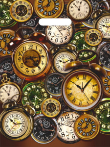 Пакет с выруб. руч. 30х40 (35) (Интерпак) Часы /1000/50