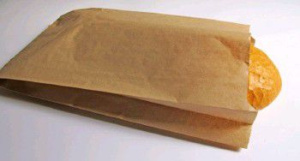 Пакет крафт  V-дно 205* 85*360 40гр б/п (1/100шт/1000шт)