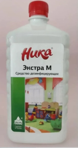 Средство дезинфицирующее 1 л, НИКА "ЭКСТРА М"