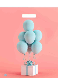 Пакет с выруб. руч. 38х45+6 (60) (Тико) ПВД глянец Воздушный сюрприз /500/50