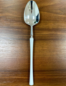 Ложка столовая металлик с белой ручкой 19,7 см "Complement" 6шт*36уп/216шт кор/90751