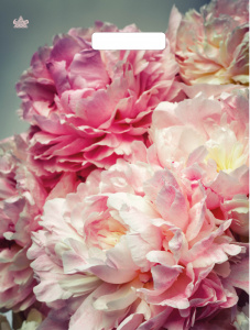 Пакет с выруб. руч. 31х40 (60) (Тико) ламинат Нежные пионы /500/50