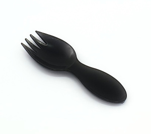 ПР-СТ  Вилка-ложка 80мм черная ПР-СТ (600/3600)