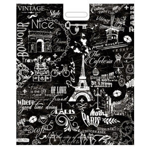 Пакет с выруб. руч. 50х60 (100) (НеоПак) Париж 25/300