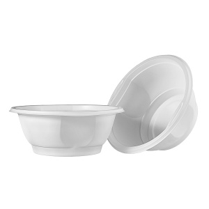 Тарелка суповая D=160 ПП (600мл)  Стандарт Пластик Белая (50шт*20уп/1000шт*кор)6,8гр