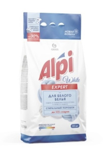 GraSS Порошок  10 кг Alpi Expert для белого белья НОВИНКА/ 126021/ПОД ЗАКАЗ