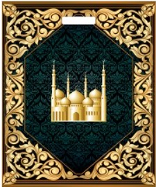 Пакет с выруб. руч. 38х45+6 (60) (Тико) ПВД глянец Золото востока /500/50