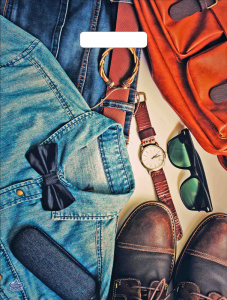 Пакет с выруб. руч. 31х40 (60) (Тико) глянец Деним /500/50