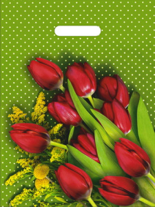 Пакет с выруб. руч. 30х40 (35) (Интерпак) Мимоза /1000/ 50