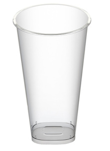 Стакан 500 мл Bubble Cup с квадр.дном прозрач. Глянцевый ПП 90мм /ВЗЛП/1028ГП/432 шт