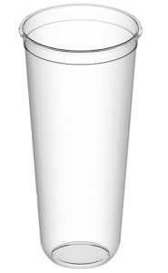 Стакан 650 мл U-Cup ГЛЯНЕЦ прозрач.ПП 90мм/ВЗЛП/1032П/240 шт