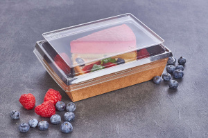 1ЕА Контейнер картонный 800мл/bBL Черный/120х200х55/ (50шт/300 шт*кор) /кр 26505, 26667