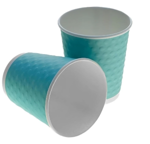 Стакан бумаж. 400мл 2-х сл. "Тиффани с конгревом Bubbles для гор/нап. (20/35шт/700шт*кор) d=90мм