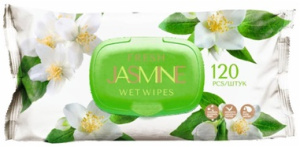 Влажные салфетки  120шт Fresh Jasmine /с клапаном/10 шт*кор/FRFJ-120