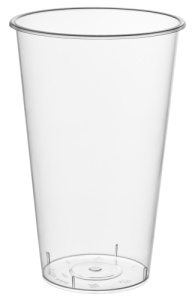 Стакан 500 мл Bubble Cup прозрач. Глянцевый ПП 90мм /ВЗЛП /1021ГП  /25шт*20уп/500шт/