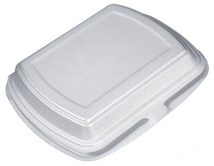 Ланч-бокс /248*204*35мм/ (1 секц.)  LB-1 БЕЛЫЙ (100шт*кор) РЗУП