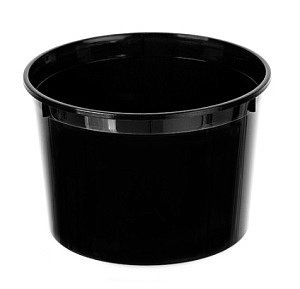 Банка  500 мл D=112 mm ЧЕРНАЯ/КОМПЛЕКТ С КРЫШКОЙ /198шт*кор/1240Ч/суповая