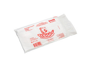 Пакет фасовоч. "Календарь"  24х39см (7мкм) "Красный ПНД 100" (1,24гр) (1*90пач.) /СТВ