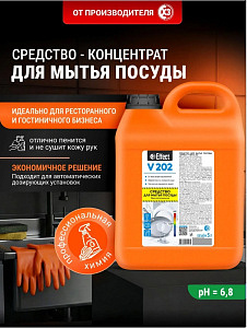 ЧЗ Моющее ср-во д/посуды 5л Effect Вита 202 /2шт*кор/64/ 25675 