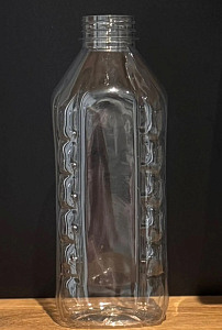 Бутылка ПЭТ   1,0л "Детокс" без крышки /70шт*уп/ крышка 38 мм - 20156/38158