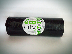 Мешок для мусора 300л. (50 мкм) /100*150см "ECO CITY" ПВД (10шт*12рул._кор) /45 п