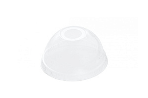 Крышка купольная  "УпаксЮнити " С ОТВЕРСТИЕМ "PET" D-95 mm  200/300/400/500мл/50шт*20уп/1000шт