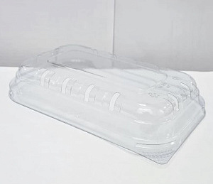 ВК-370 Крышка к Контейнеру под фрукты/овощи ПЭТ ПРОЗР /170*110*35/ 600шт*кор/ УЮ