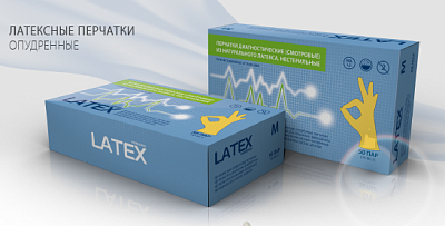Перчатки латексные Смотровые/Опудренные L /1000/LATEX/ Mediok/НДС 10%