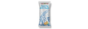 Пакеты для льда "Liga-pack" 224 кубика,  (100 шт в коробке) в пленке/60