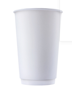 Стакан бумаж. 400мл  2-х сл.  Белый для гор/нап. (25/500шт/кор) Форм d=90мм