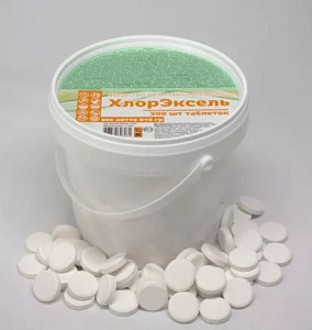 ЧЗ Флореаль 1кг "ХлорЭксель" (хлорные таблетки)/ 10шт*кор