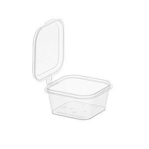 Контейнер для соуса 50 мл квадратный с крышкой ВЗЛП /1200 шт /1538П