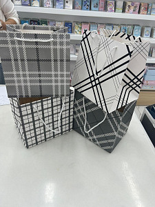 Пакет бум.   22х22х20   Люкс микс 4цв (30уп*12шт/360)  L3937