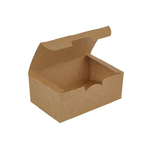 Коробка на вынос А1 ECO FAST FOOD BOX  L 900 мл 150*91*71мм  50/500шт